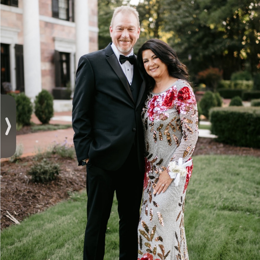 Mac Duggal Long Sleeve Sequin Dress - 4566